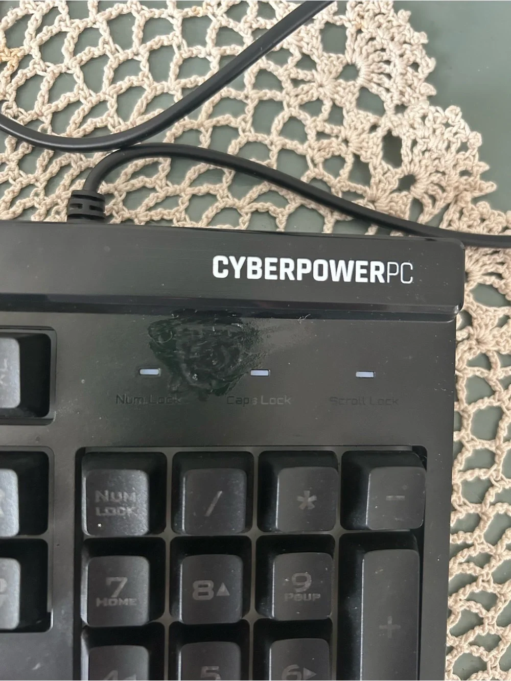 CyberPowerPC RGB Wired Gaming Keyboard USB Full Size